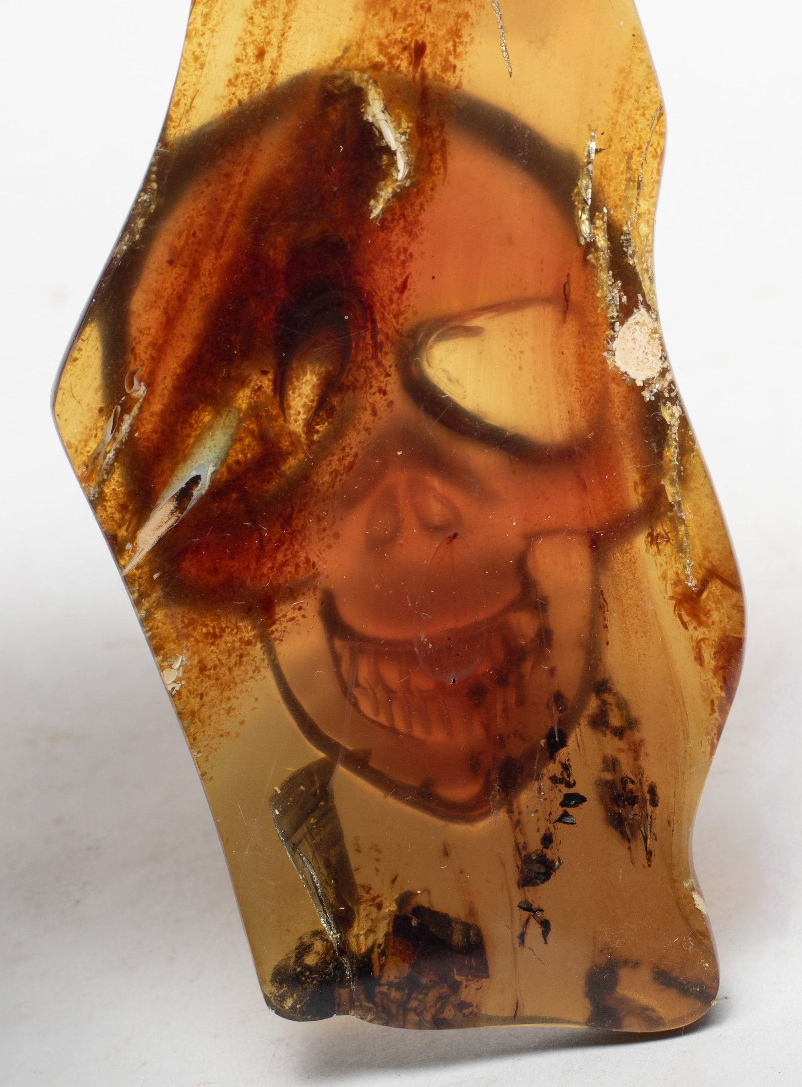 Root Amber Prayer Beads, Slab Pendants - 8