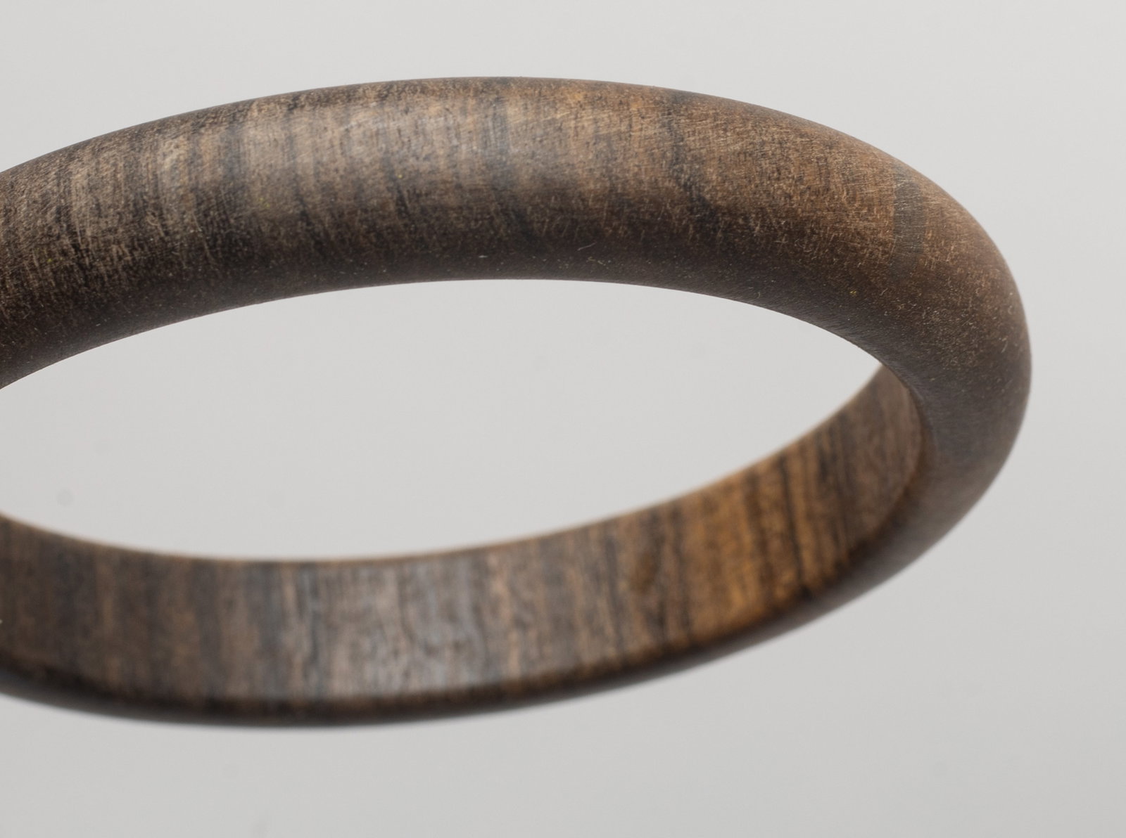 Two Chinese Export Wood Bangles - 6