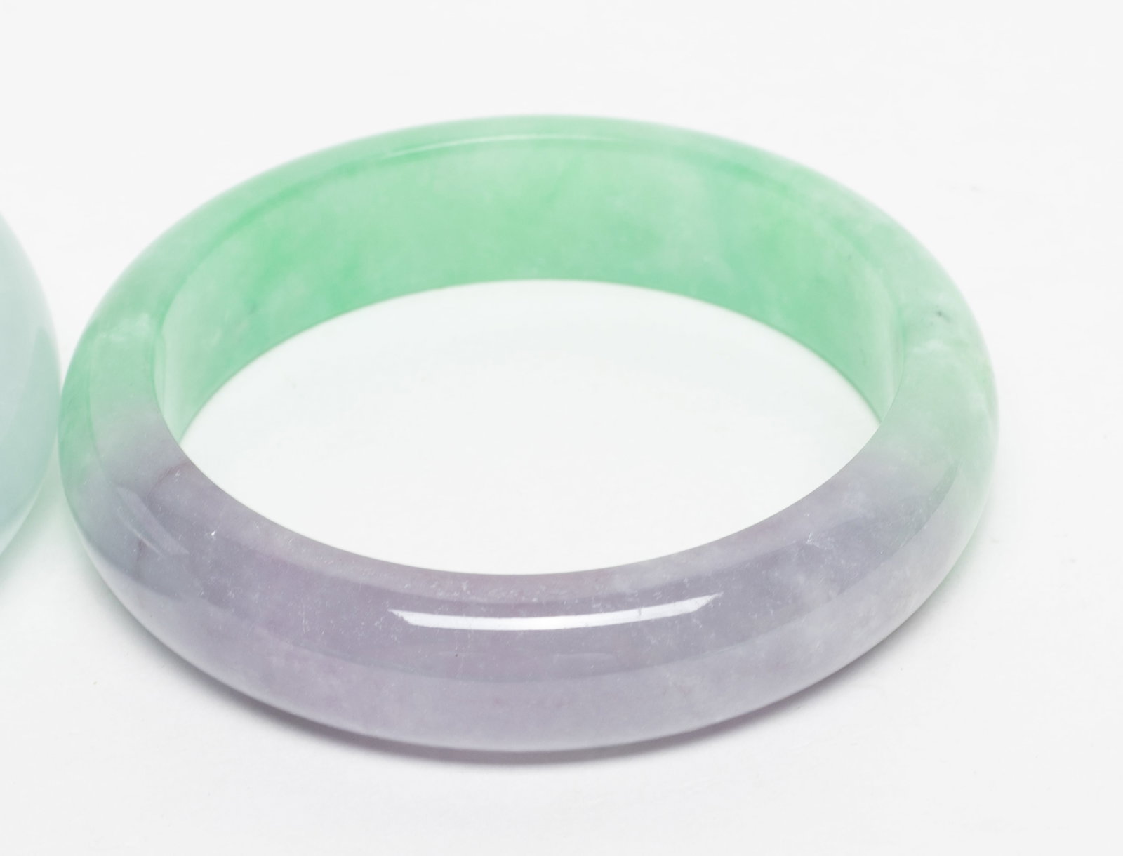 Set Chinese Export Colored Stone Bangles, Pendants - 4