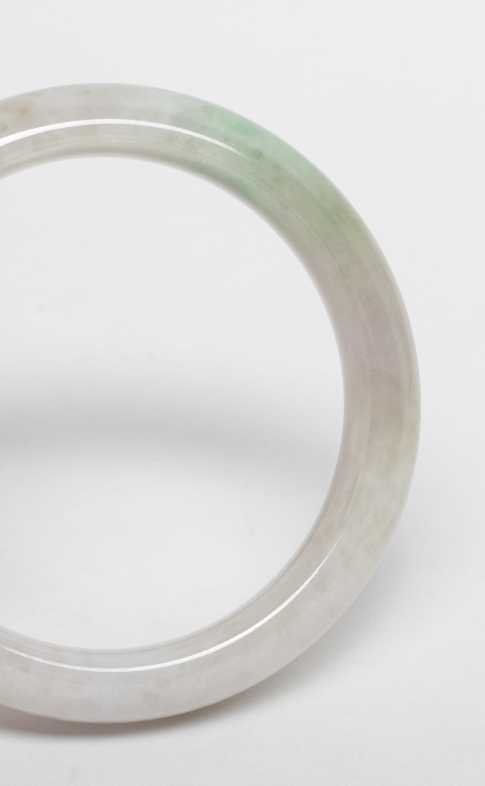 Estate Certified Chinese Jade Bangle - 5