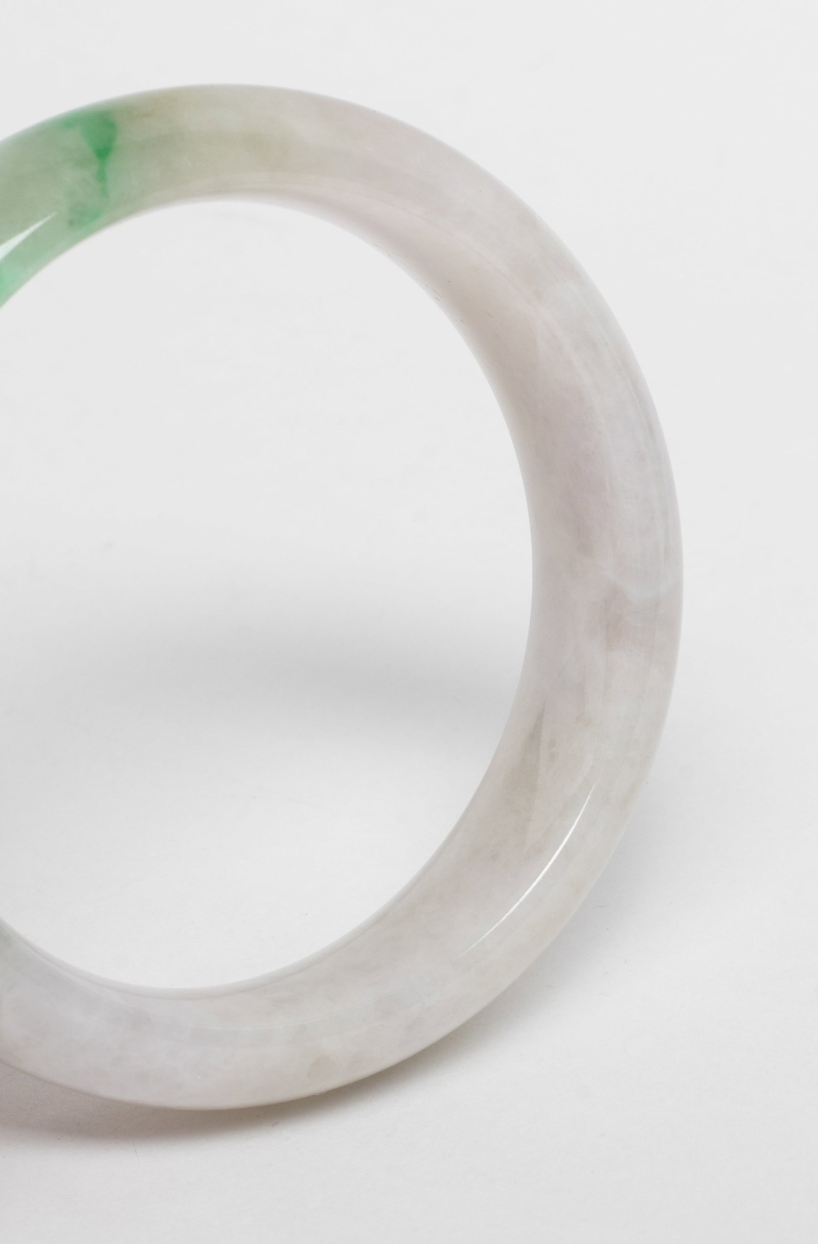 Estate Certified Chinese Jade Bangle - 7