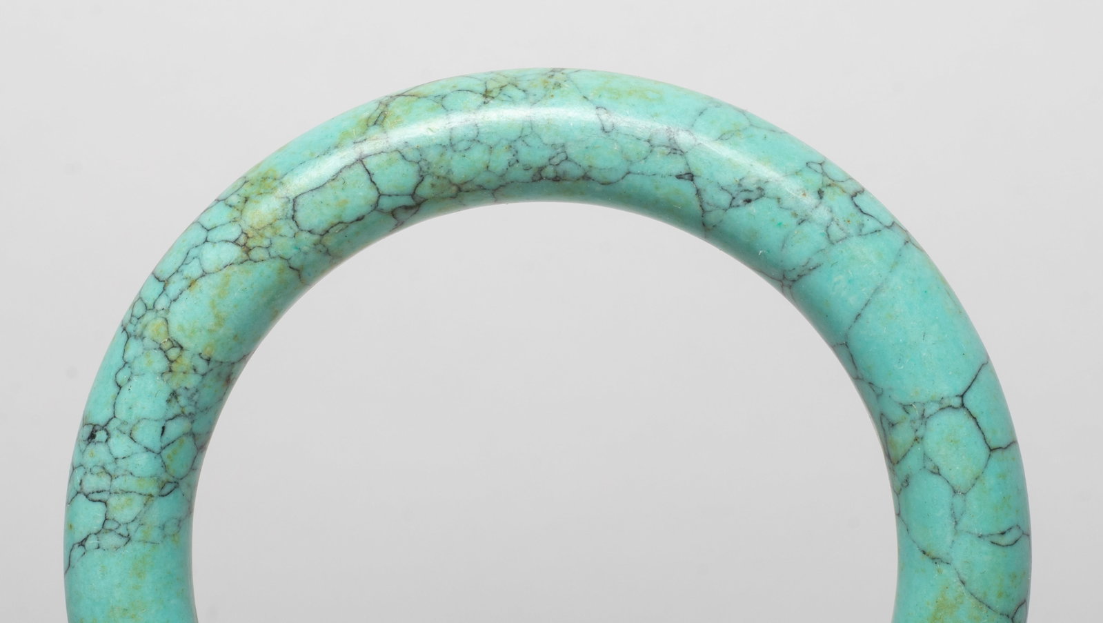 Two Chinese Export Stone Carved Bangles - 6