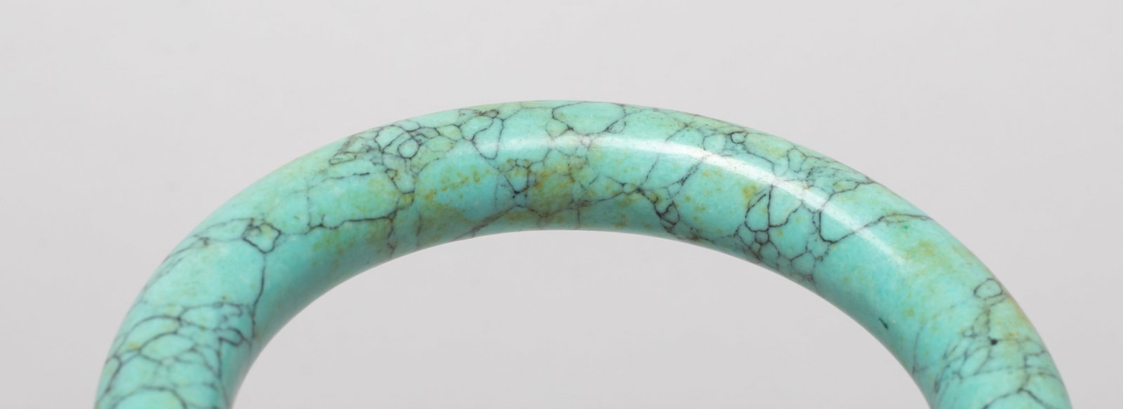Two Chinese Export Stone Carved Bangles - 9