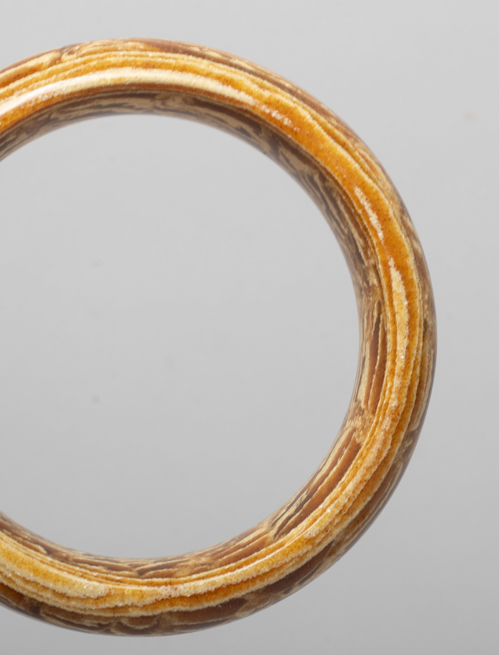 Two Chinese Amber Strong Bangles - 3