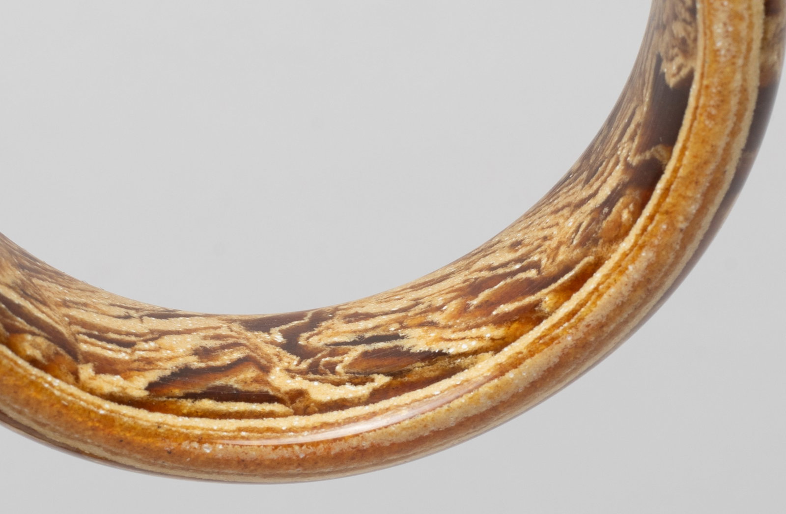 Two Chinese Amber Strong Bangles - 9