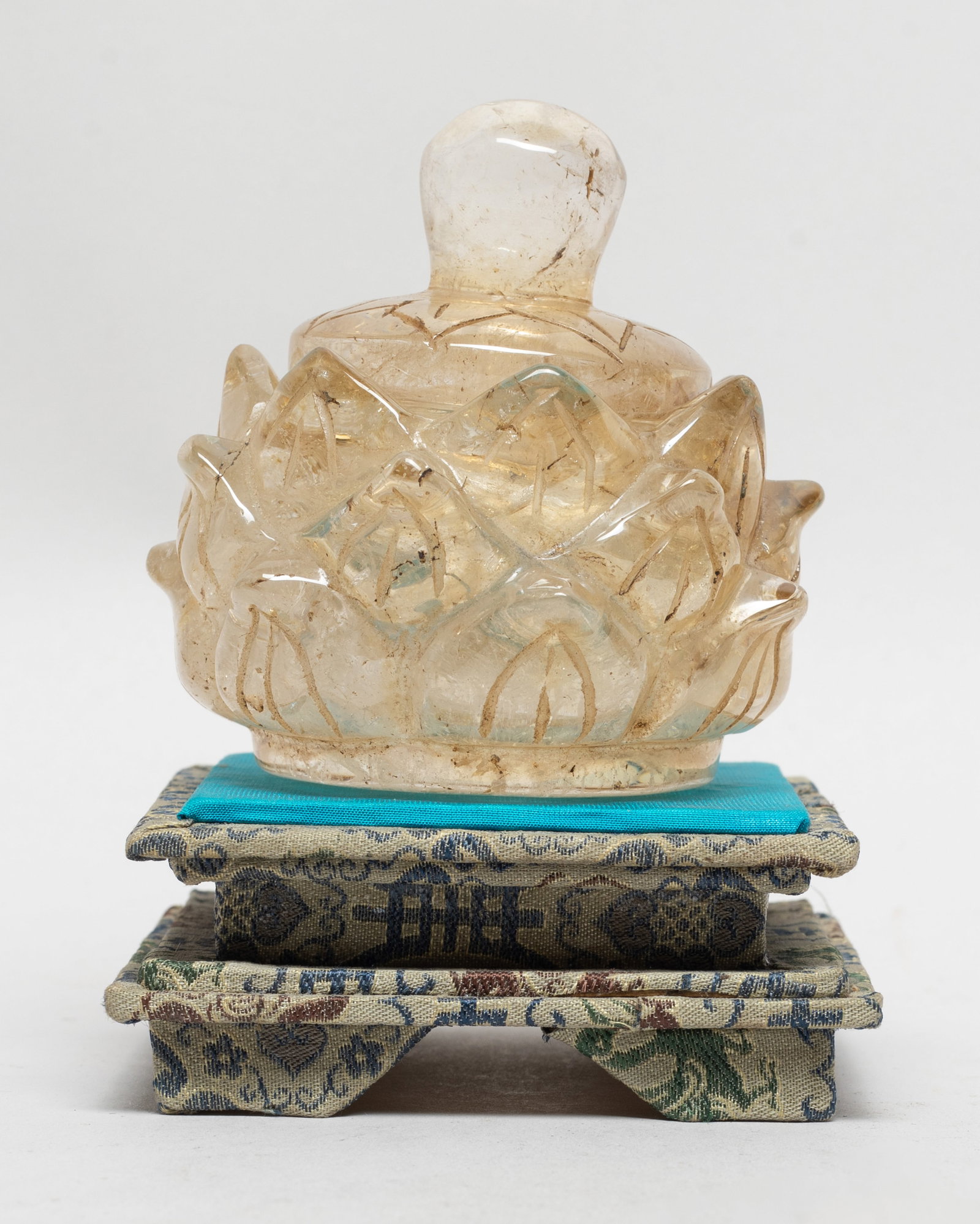 Estate Chinese Rock Crystal Covered Jar (1 of 19)