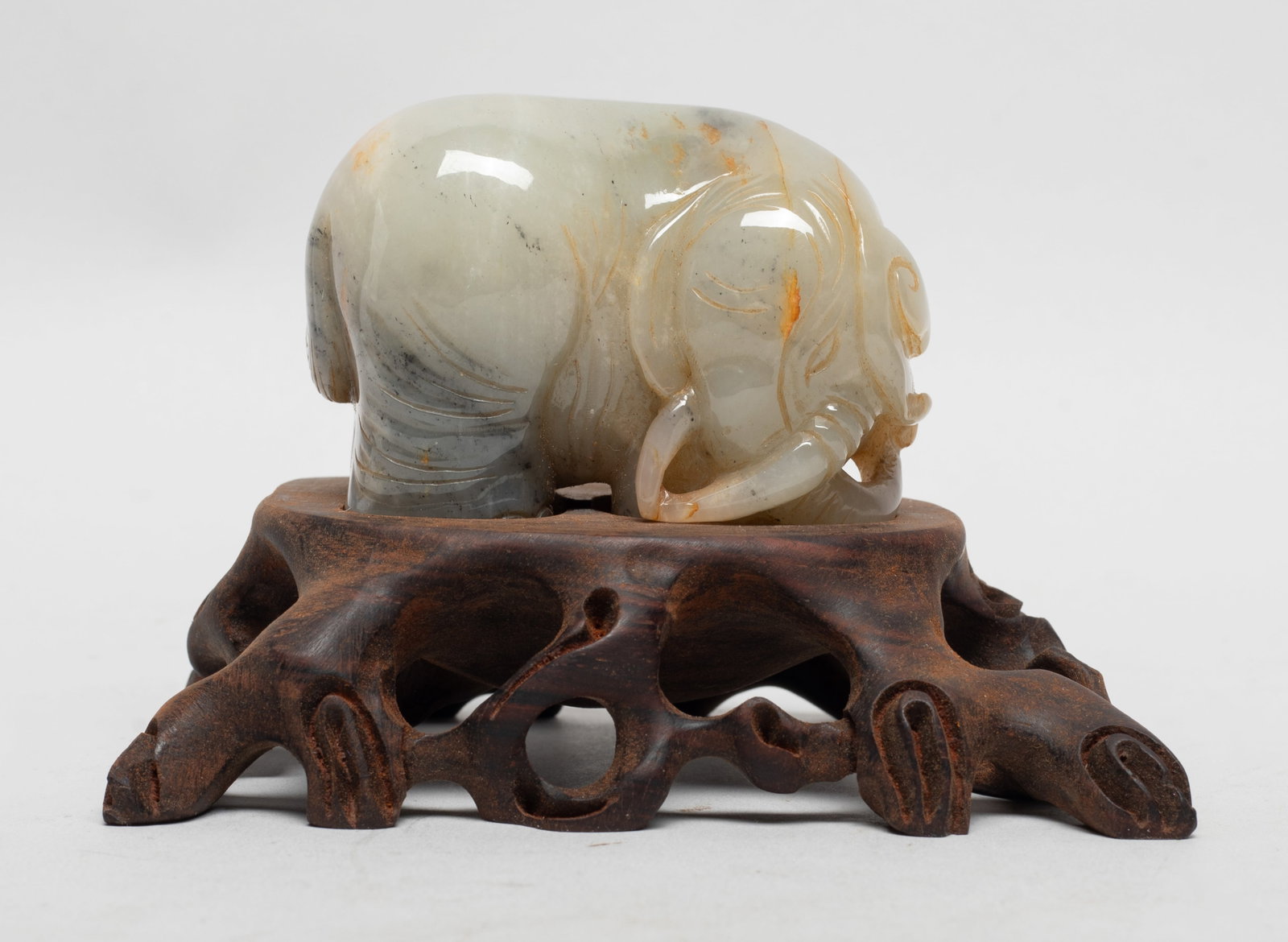 Chinese Jade Carved Sculpture on Stand (1 of 19)