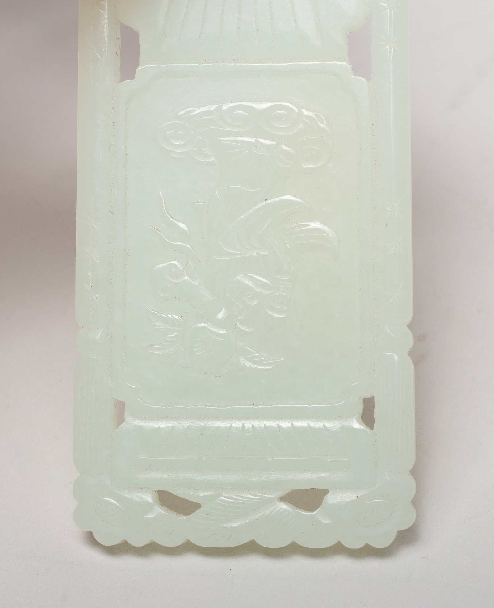 Two Chinese Export Jade Pendants - 3