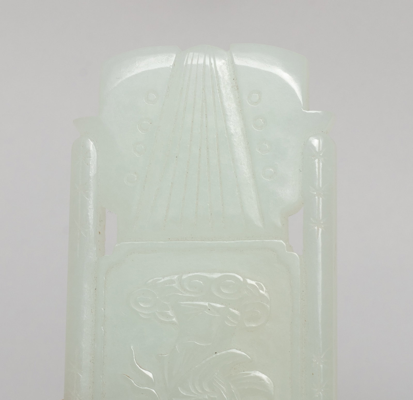 Two Chinese Export Jade Pendants - 4