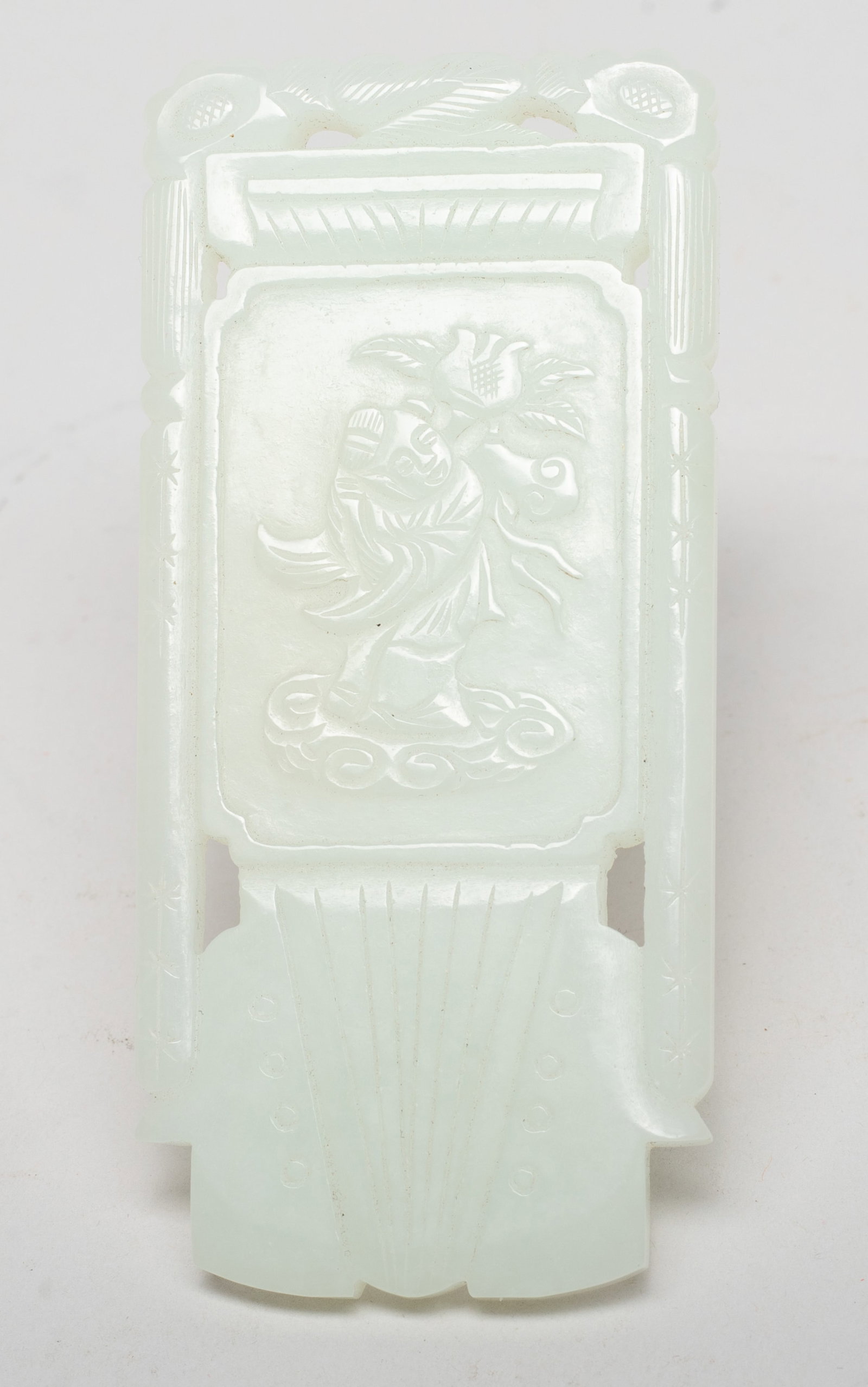 Two Chinese Export Jade Pendants - 8