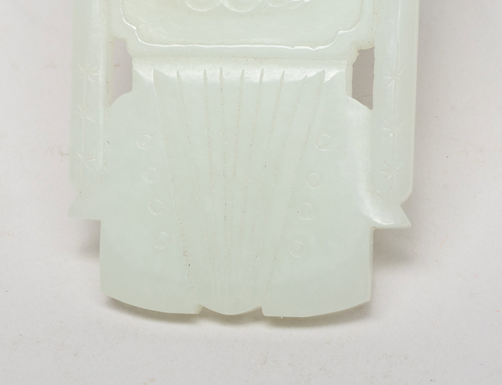 Two Chinese Export Jade Pendants - 9