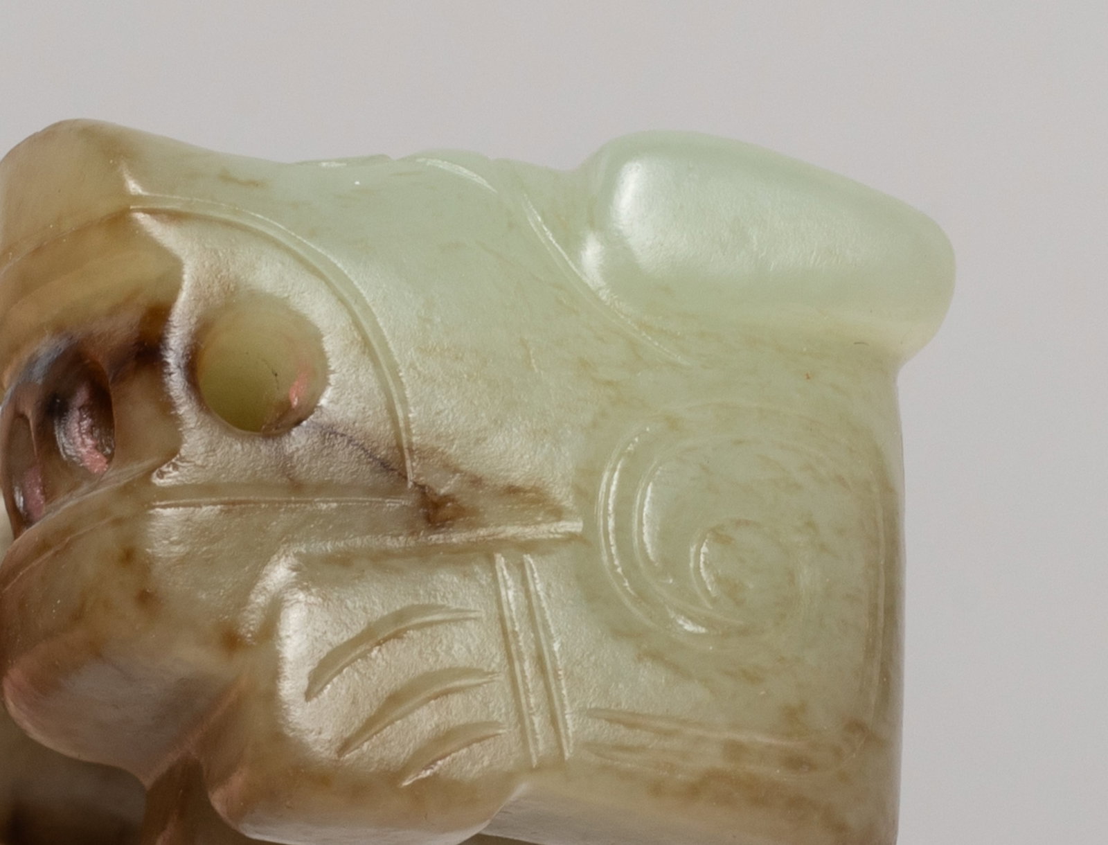 Two Chinese Export Jade Pendants - 5