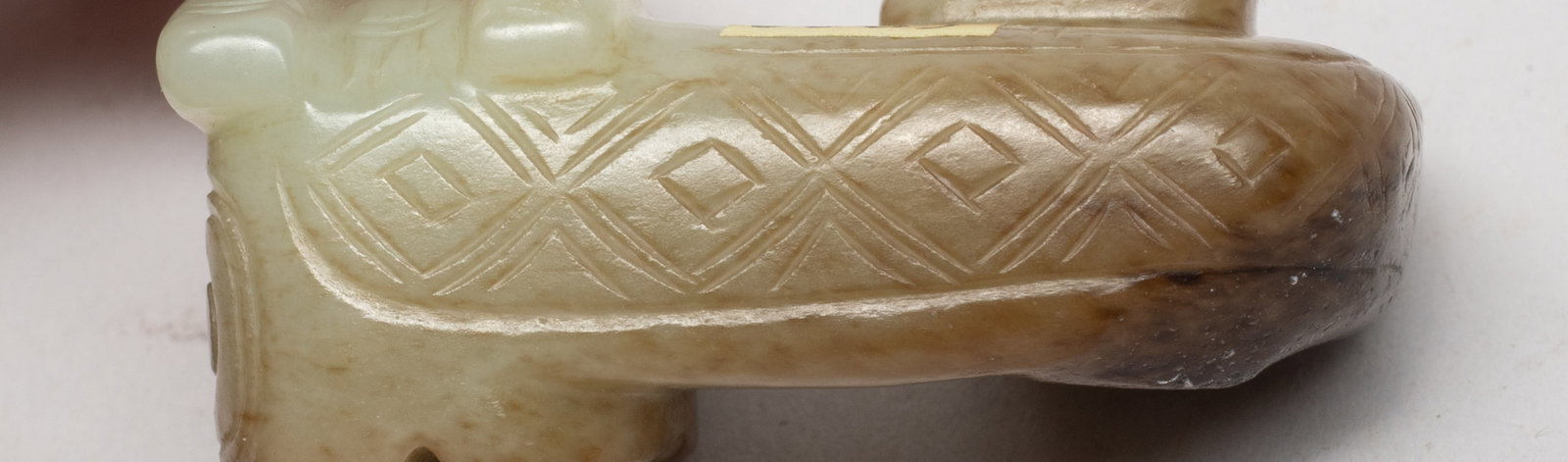 Two Chinese Export Jade Pendants - 6