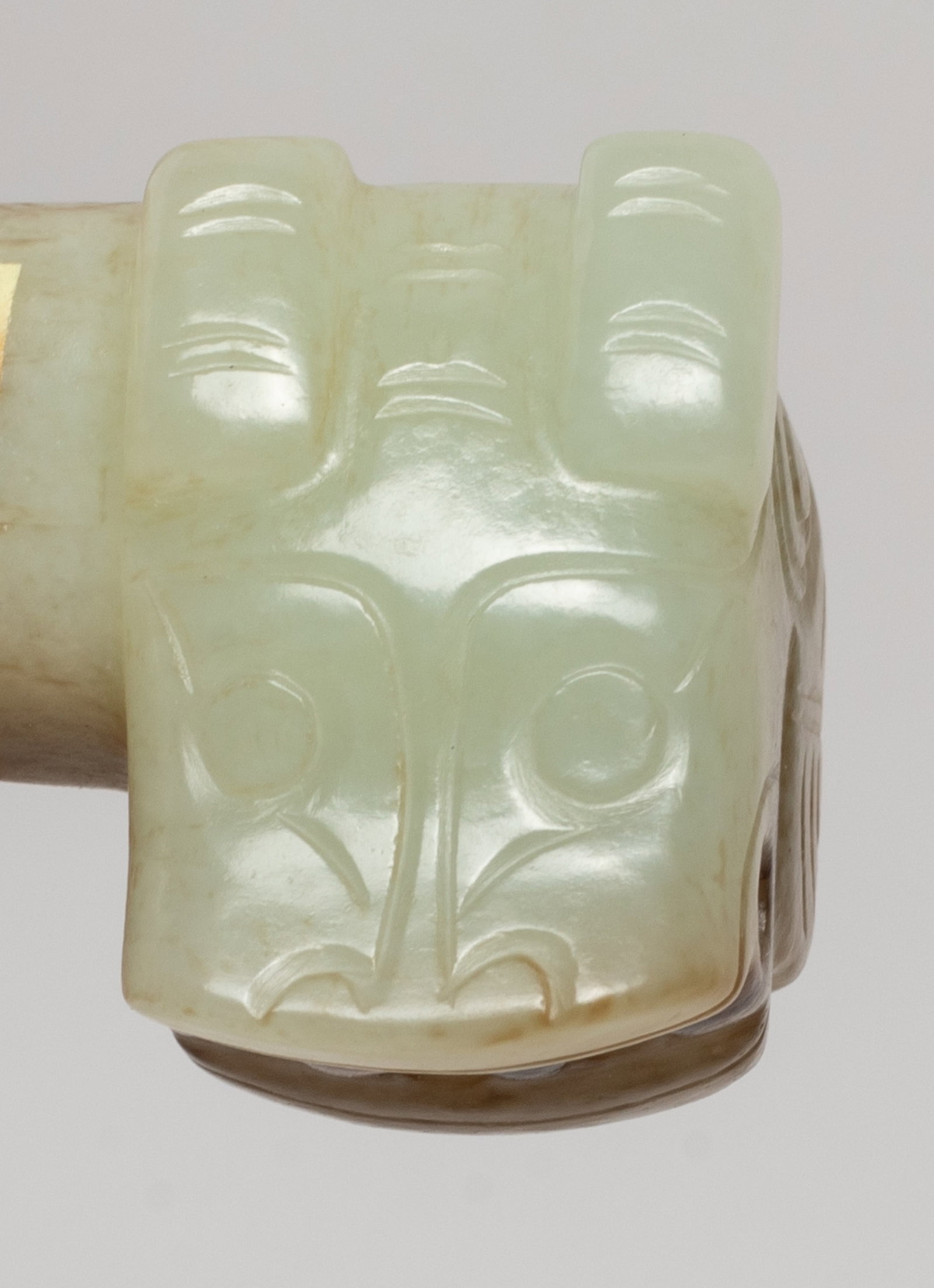 Two Chinese Export Jade Pendants - 7