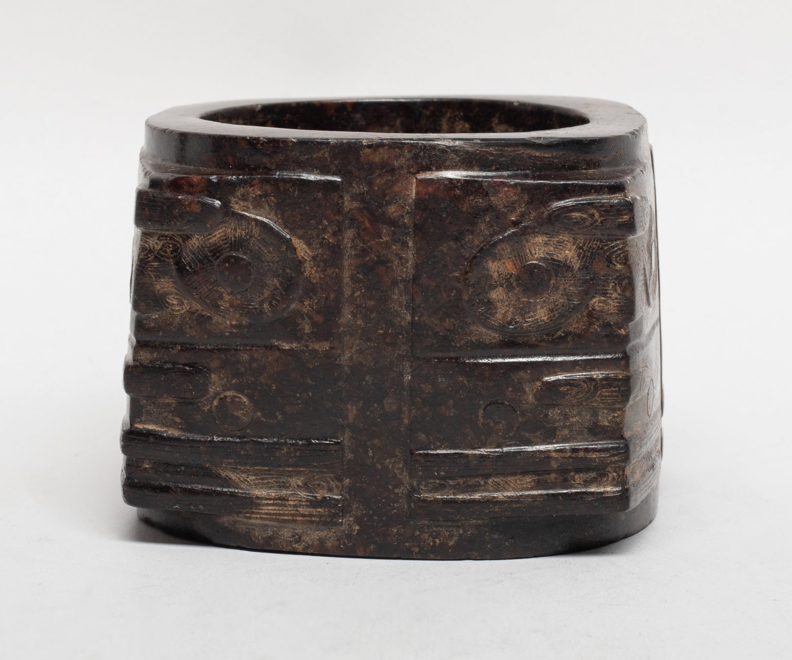 Chinese Jade Carved Sculpture of Cong (1 of 10)