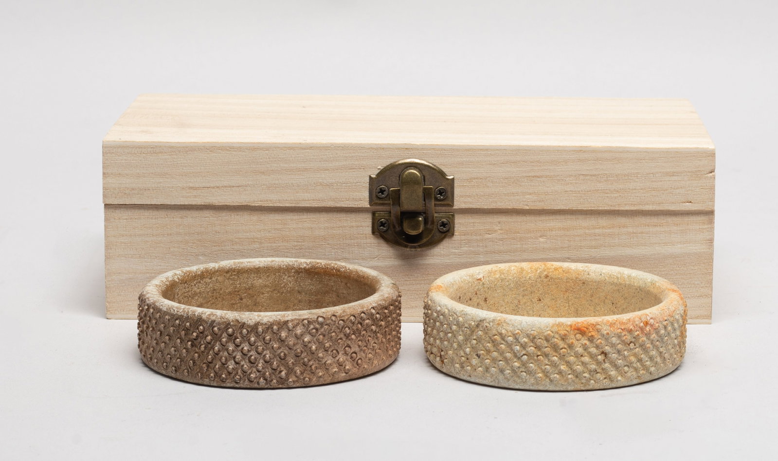 Two Chinese Burnt Jade/ Stone Bangles (1 of 9)