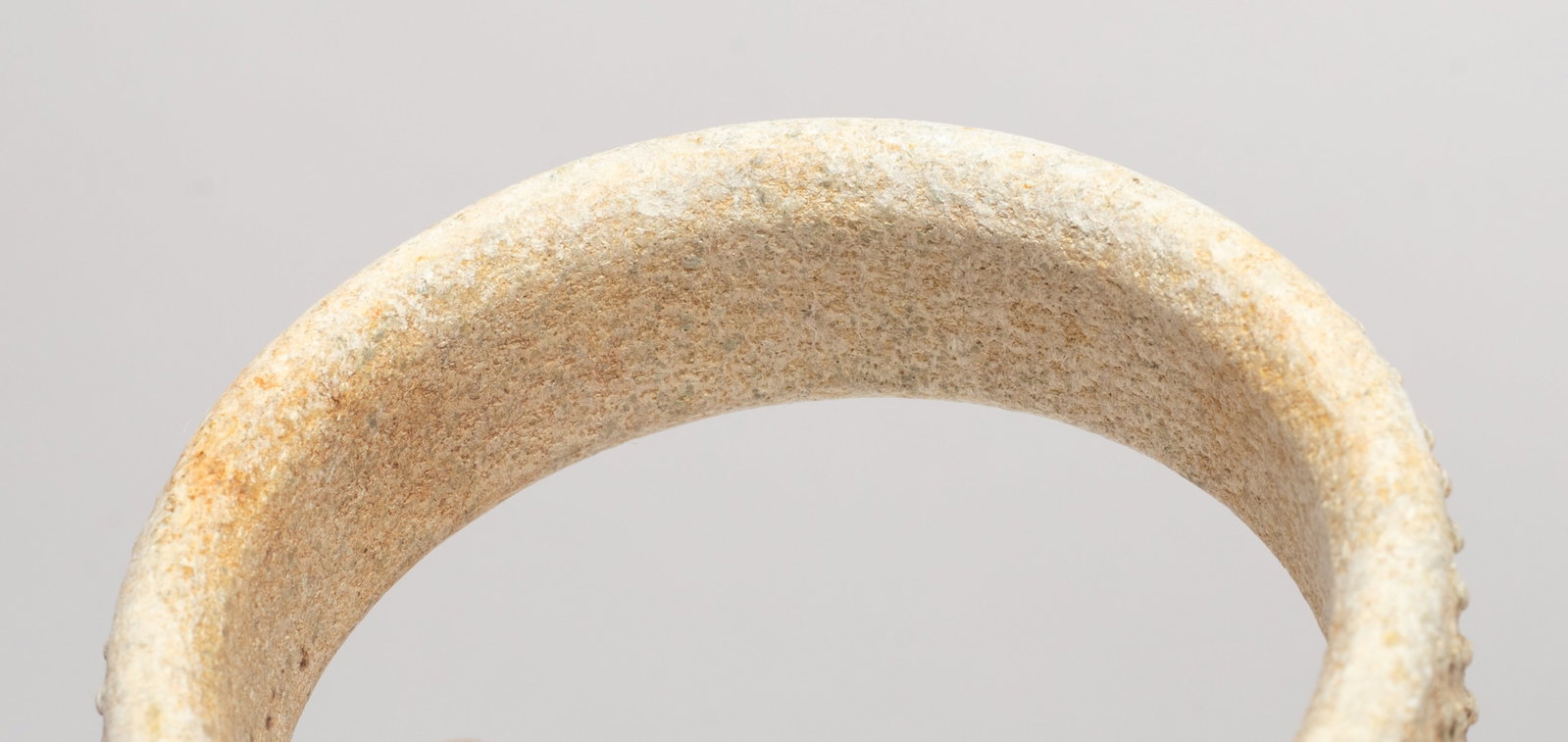 Two Chinese Burnt Jade/ Stone Bangles - 7