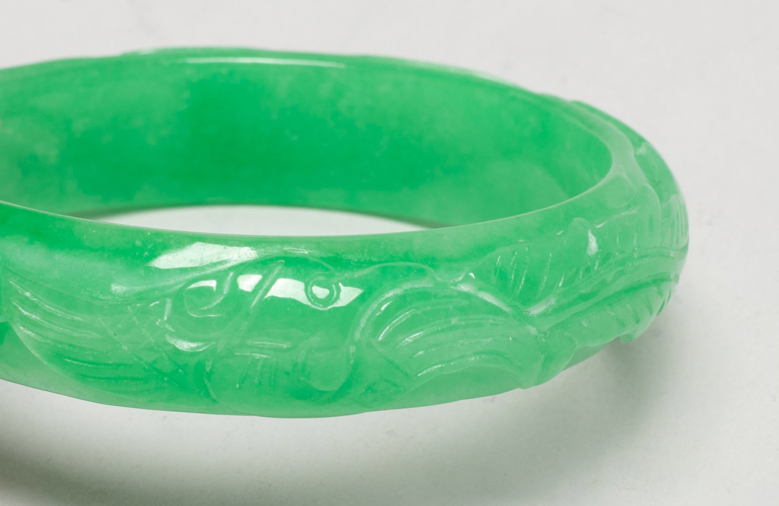 Two Chinese Export Colored Stone Bangles - 11