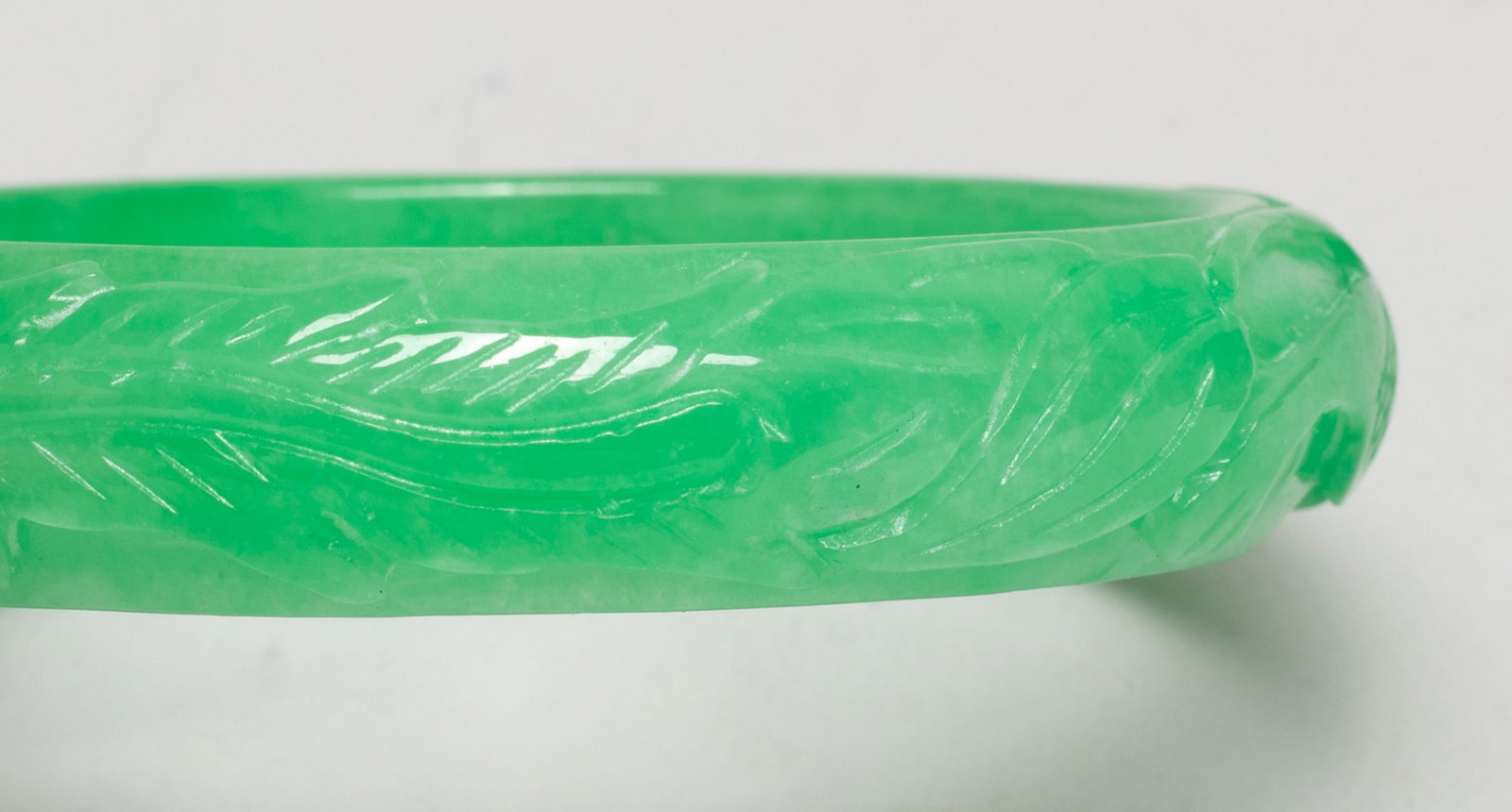Two Chinese Export Colored Stone Bangles - 12