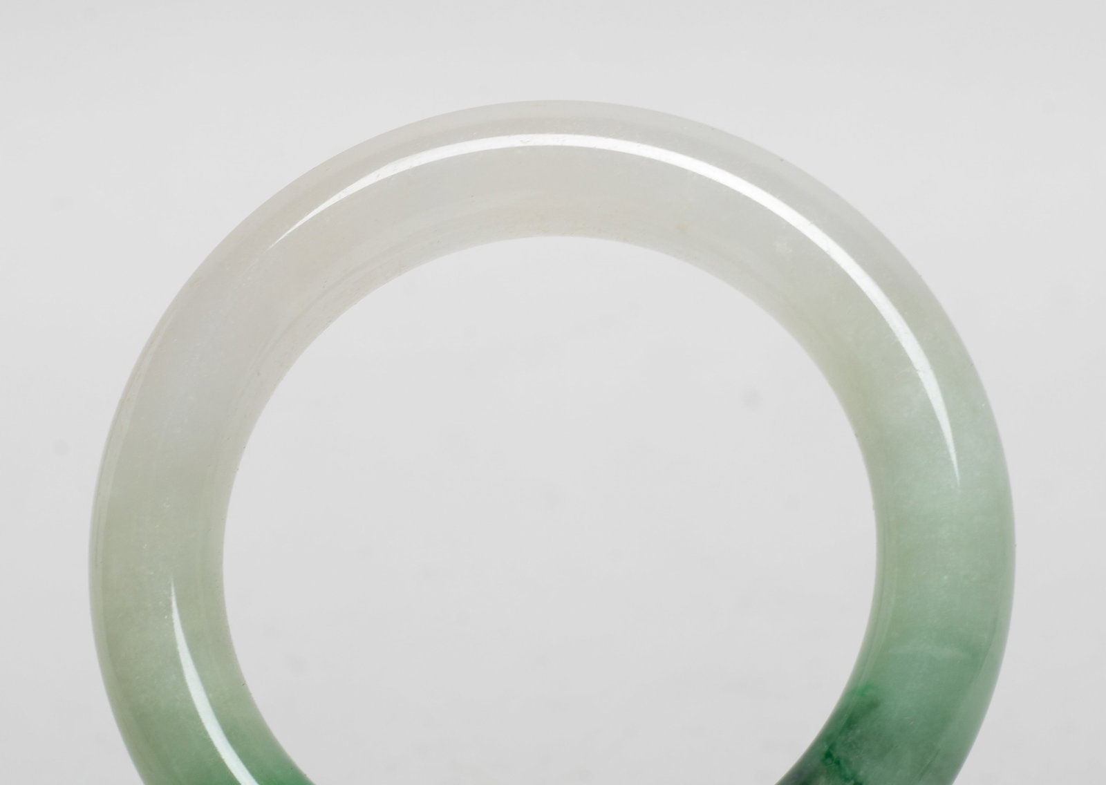 Two Chinese Export Jade Like Bangles - 10