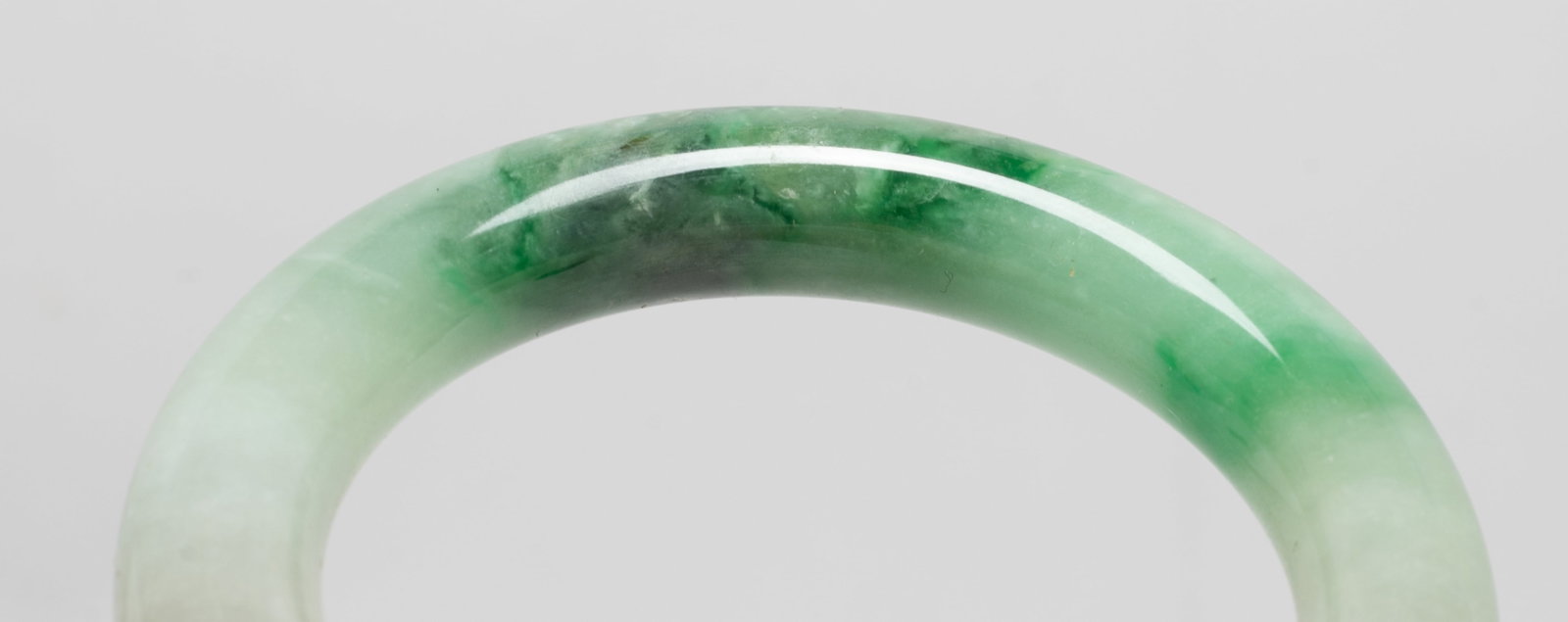Two Chinese Export Jade Like Bangles - 11