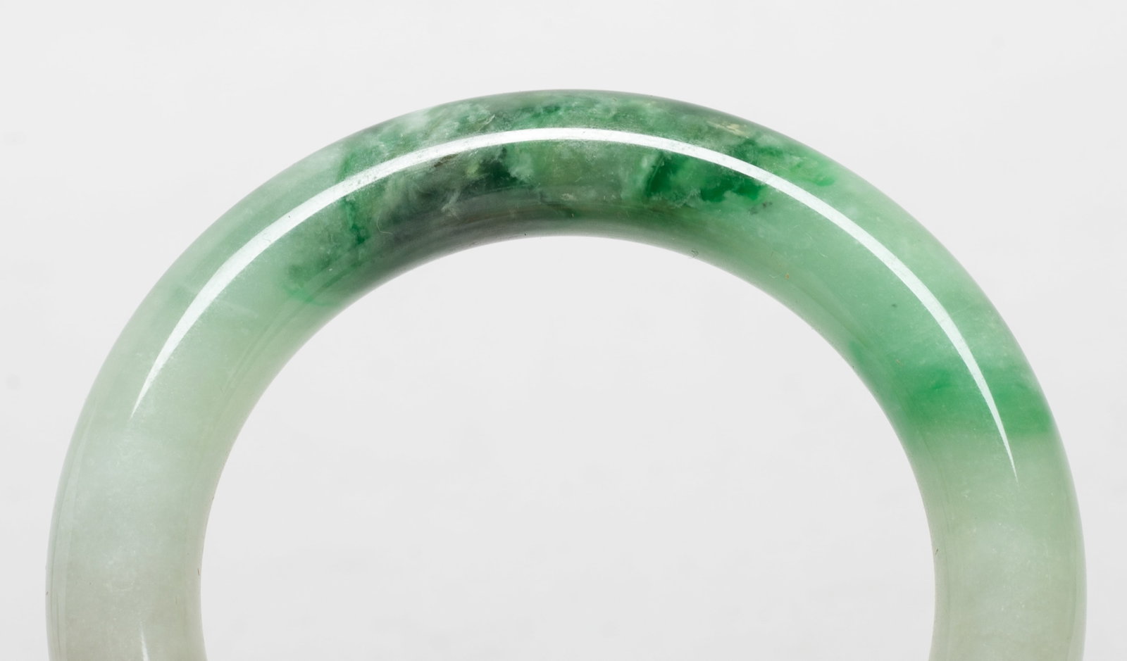 Two Chinese Export Jade Like Bangles - 12