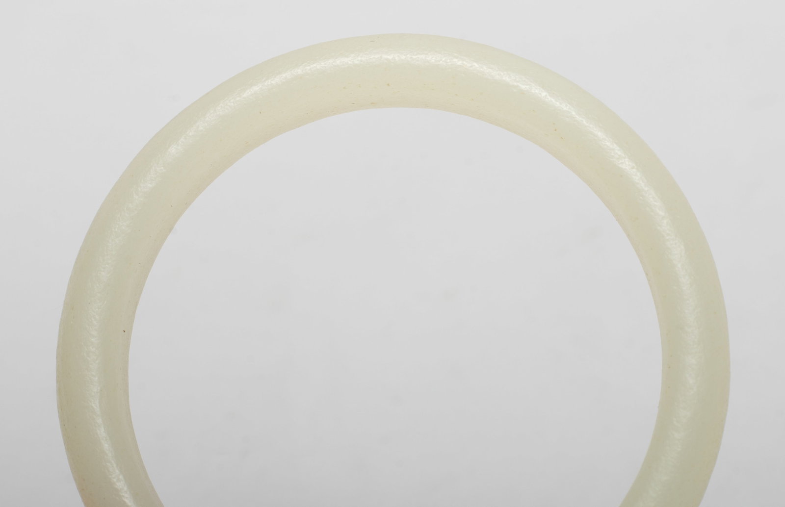 Two Chinese Export Jade Like Bangles - 5