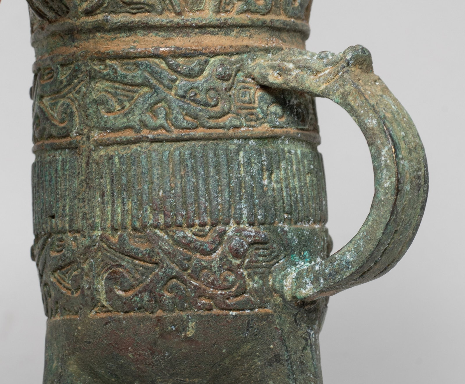 Two Chinese Bronze Tall Cups - 11