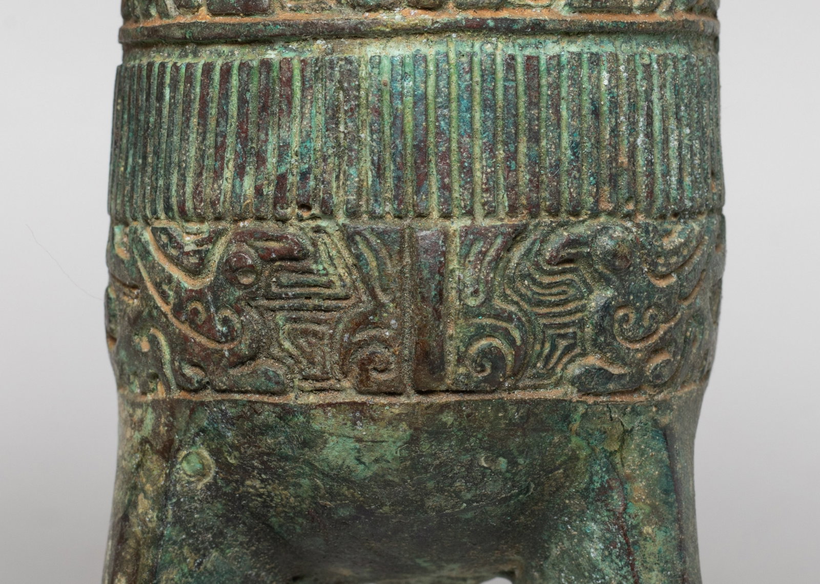 Two Chinese Bronze Tall Cups - 12