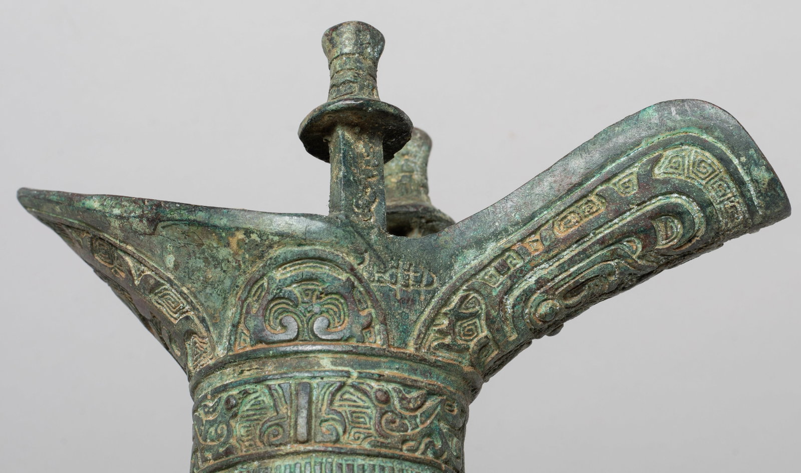 Two Chinese Bronze Tall Cups - 9