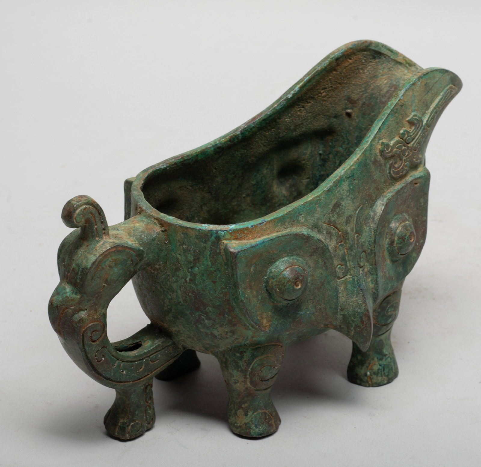 Chinese Bronze Covered Pot - 3