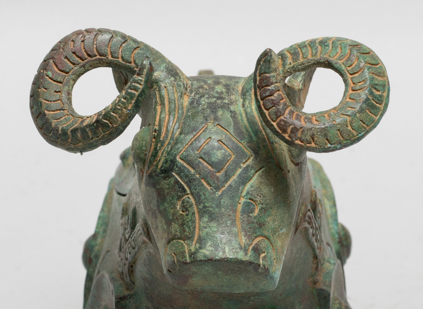Chinese Bronze Covered Pot - 5