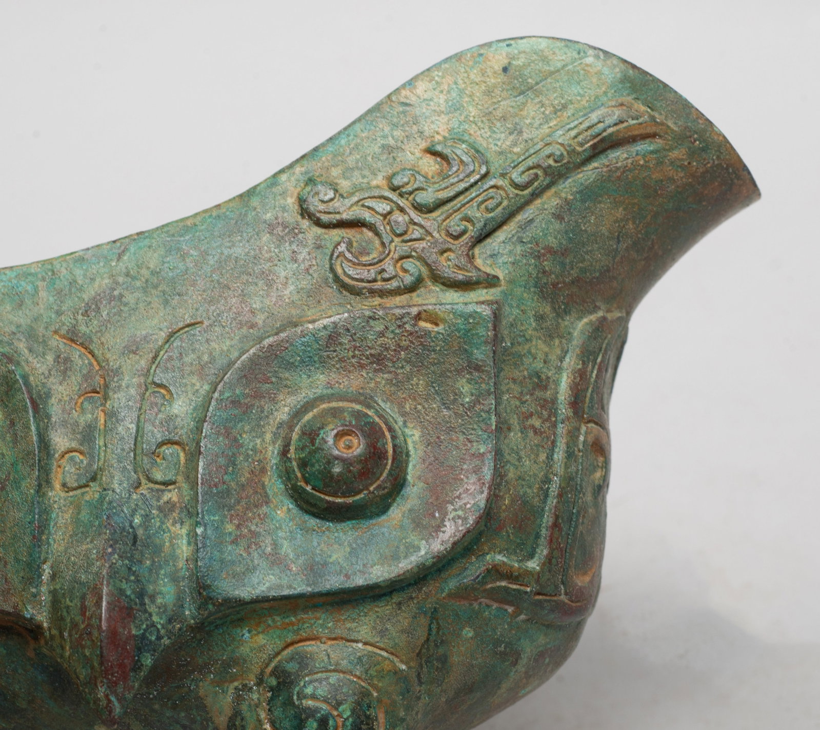Chinese Bronze Covered Pot - 9