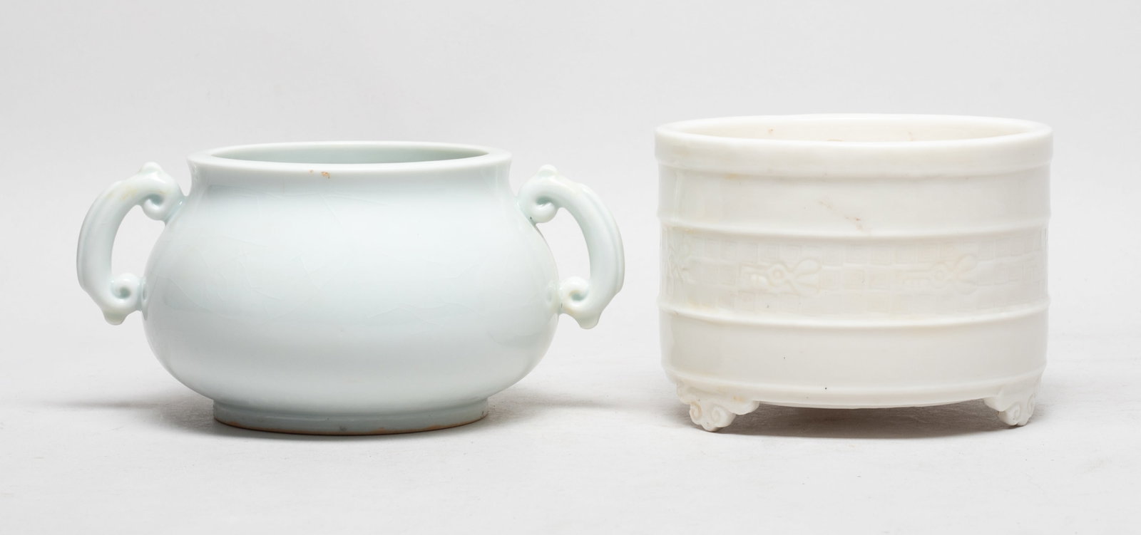 Two Chinese Blanc De Porcelain Censers (1 of 11)