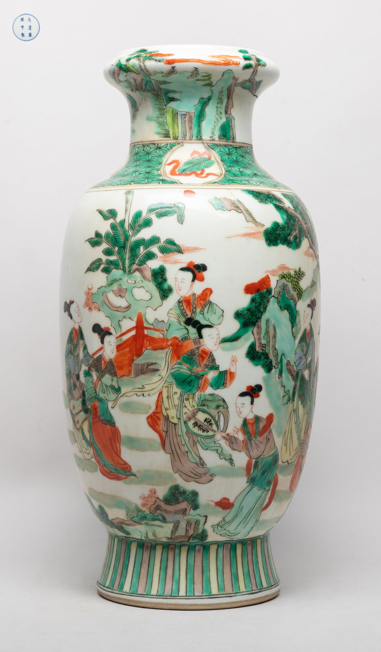 Tall Chinese Export Wuchai Porcelain Vase (1 of 17)
