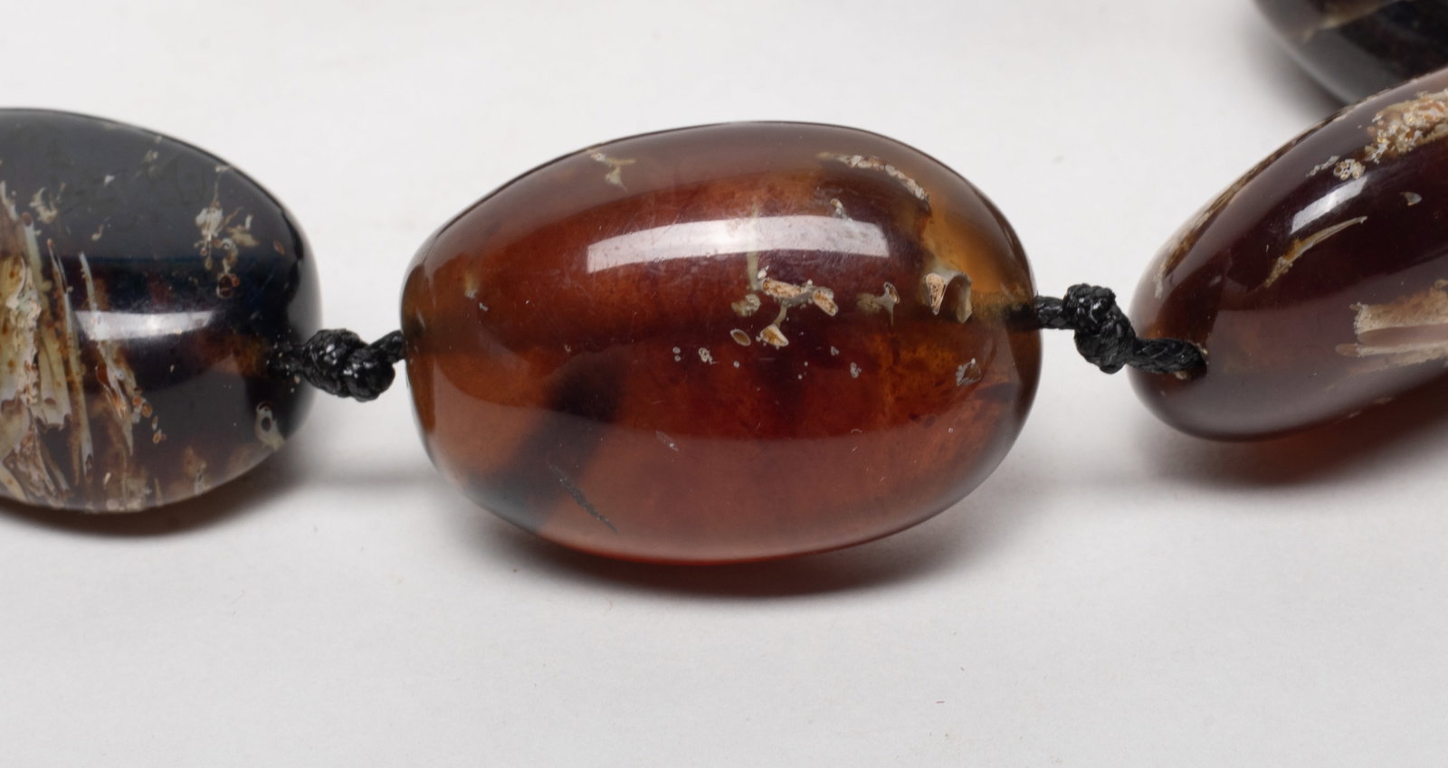 Large Bead Root Amber Necklace - 5
