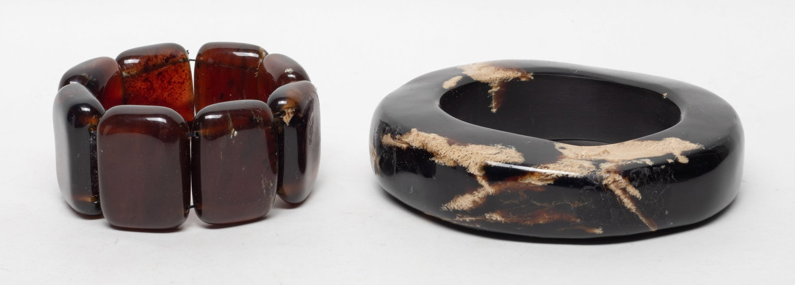 South Asian Root Amber Chunk Bangle, Bracelet (1 of 11)