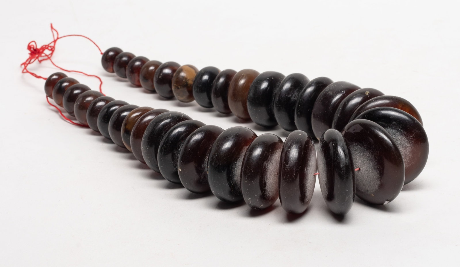Chunk Disc Beads South Asian Root Amber Necklace (1 of 10)