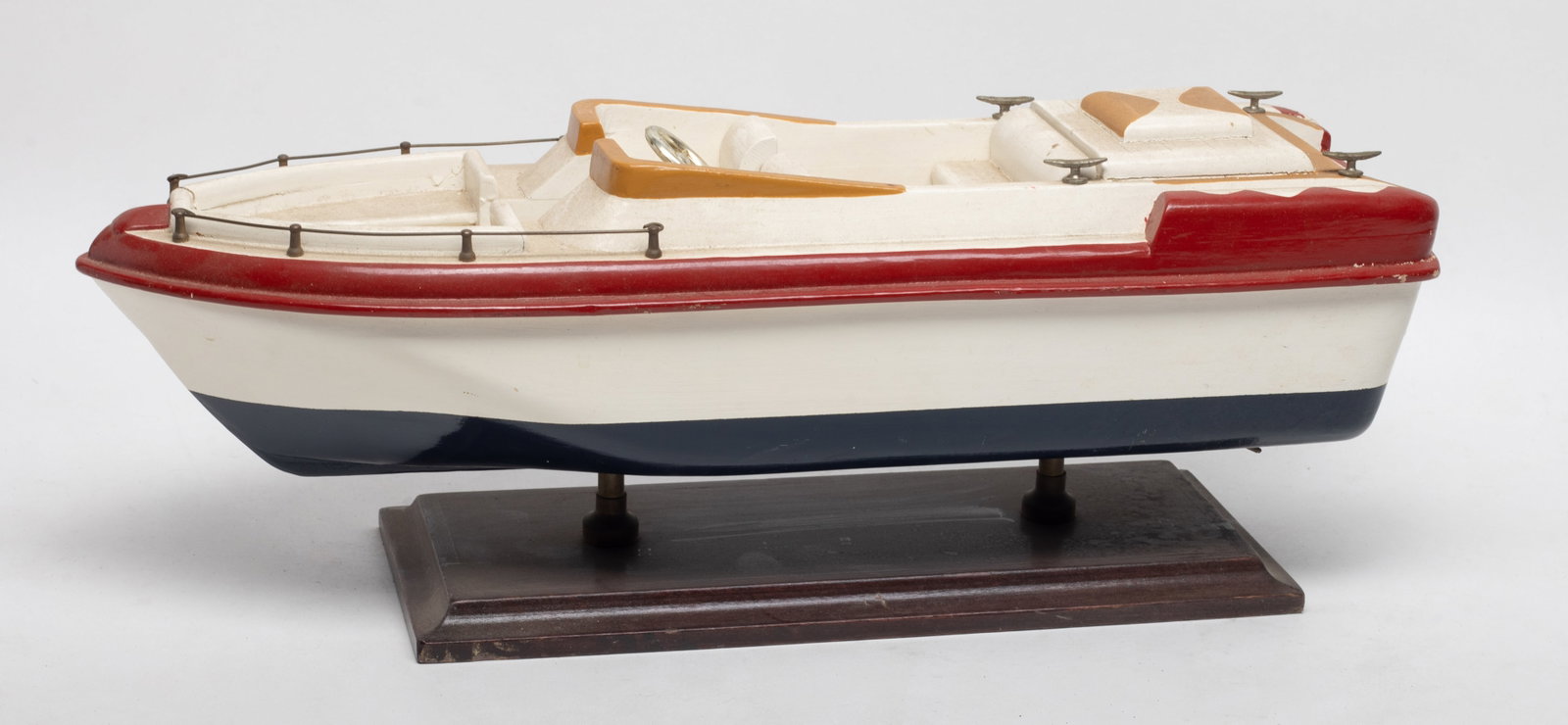 Vintage Painted Wood Japanese Speedboat (1 of 11)