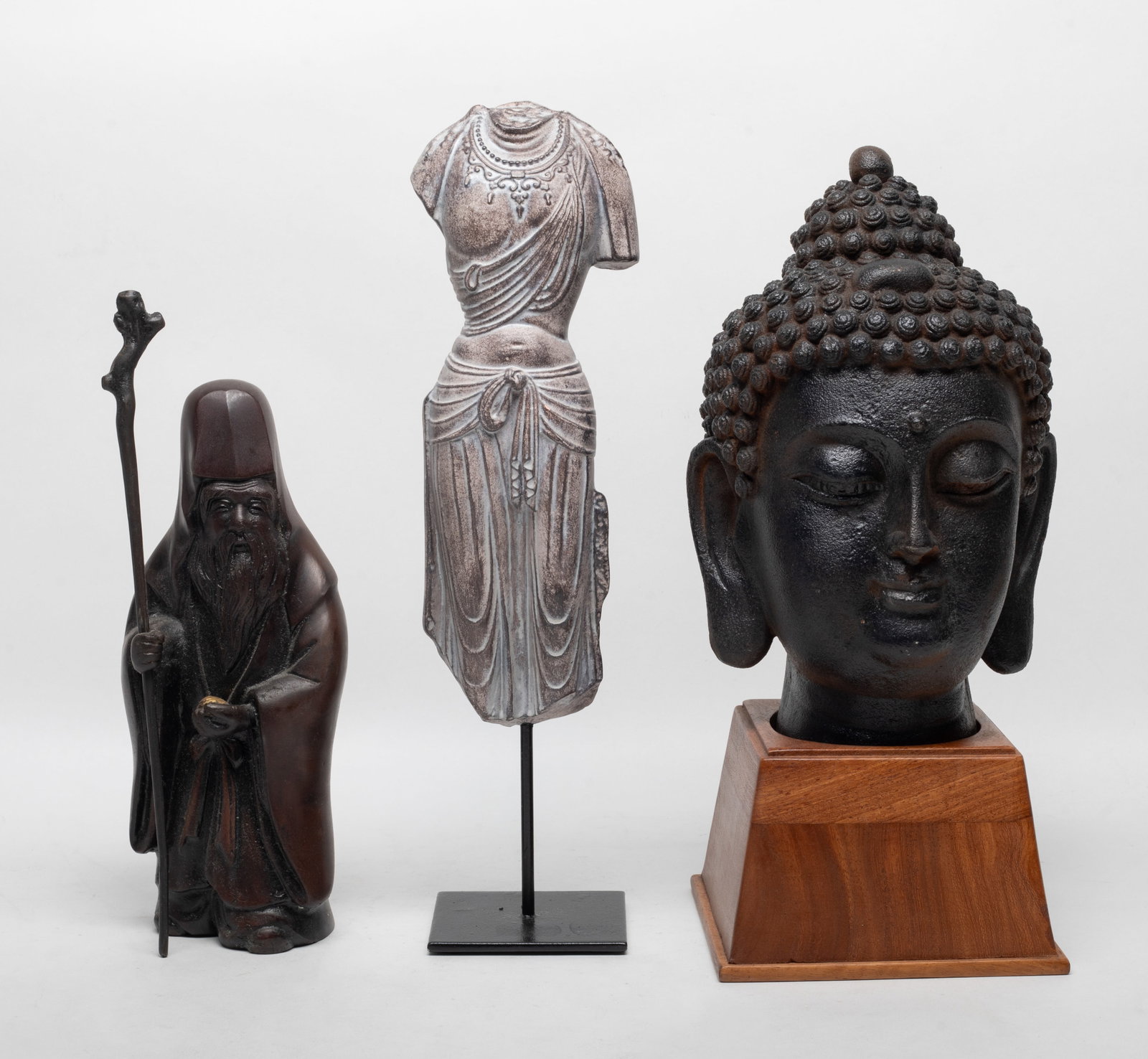 Set Vintage Asian Buddha Sculptures (1 of 15)