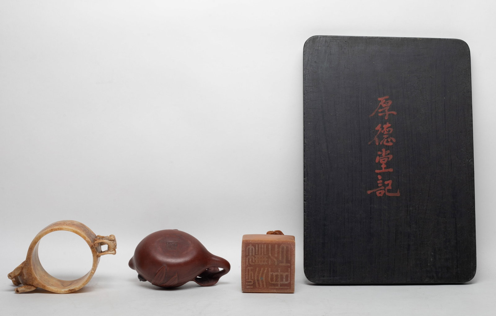 Chinese Export Lacquer, Stone, Decors - 4