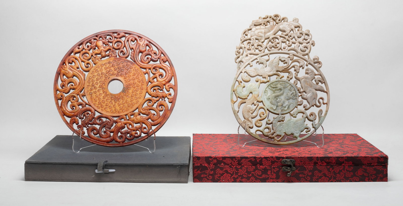 Two Large Chinese Stone Carved Pieces (1 of 17)
