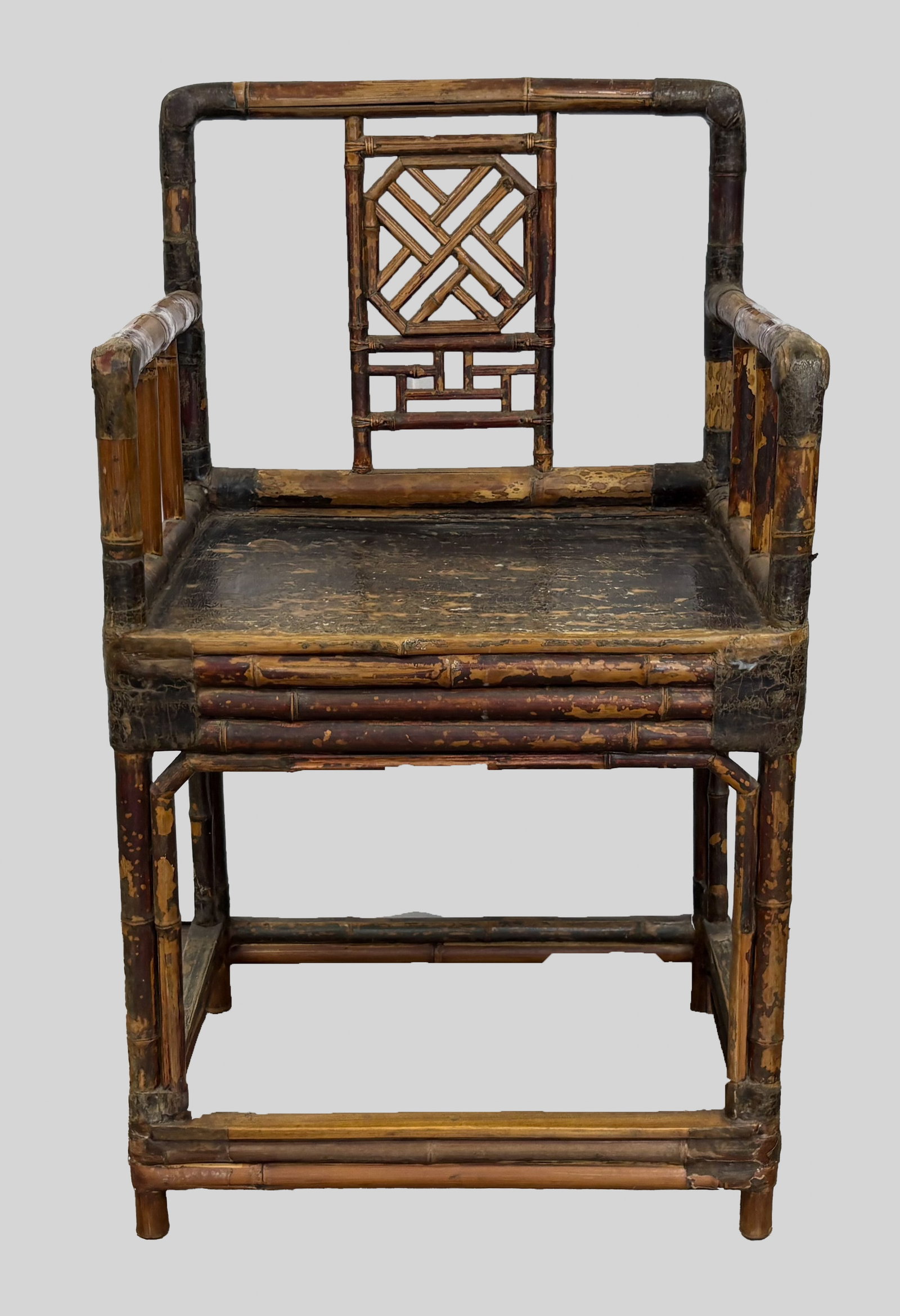 Chinese Export Bamboo Armchair (1 of 9)
