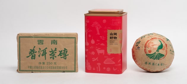 Set Chinese Export Tea Bricks