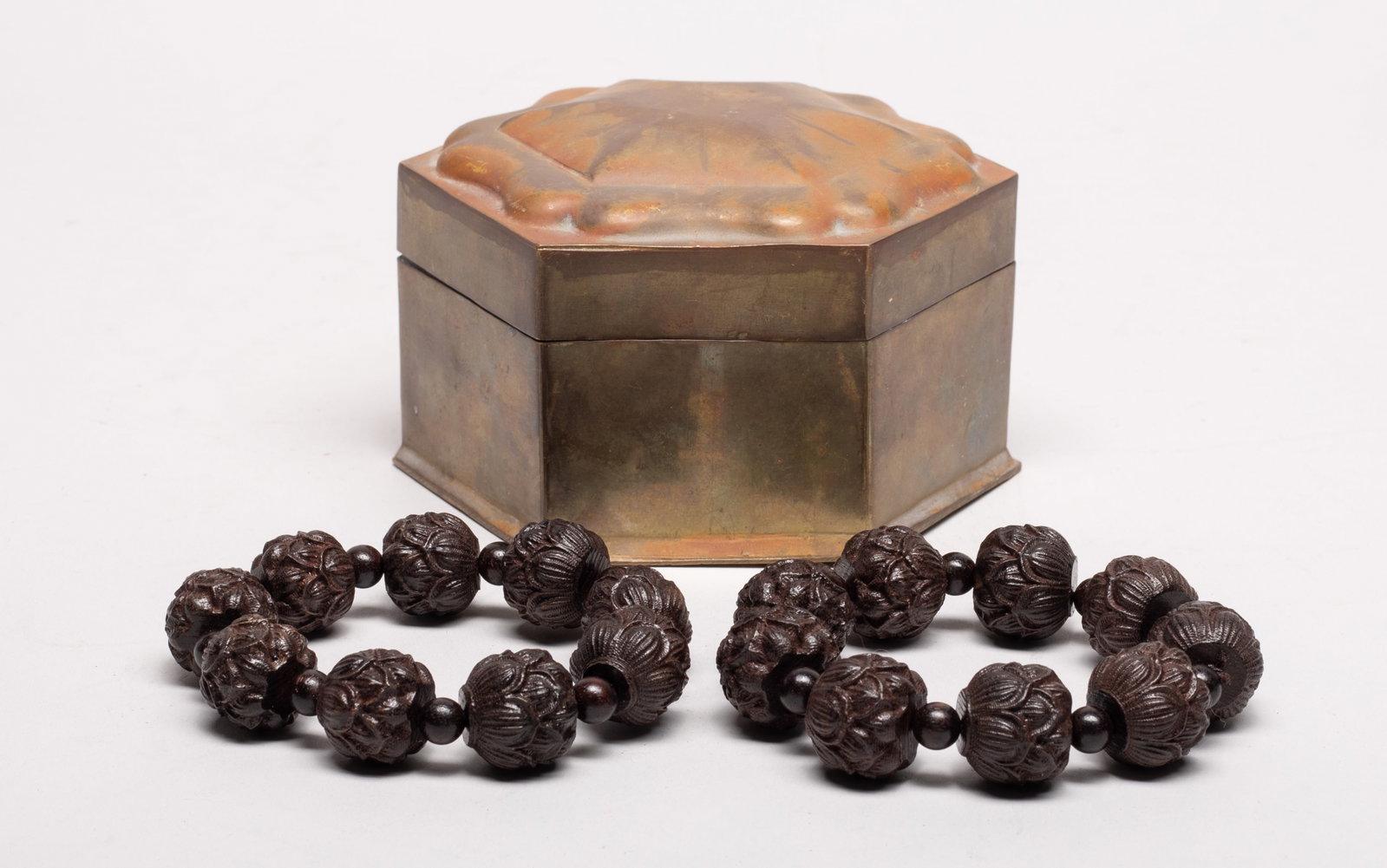 Two Large Bead South Asian Agarwood Prayer Beads (1 of 7)