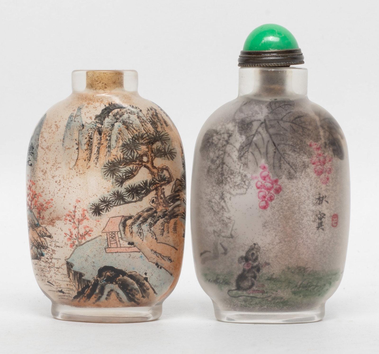Two Vtg. Chinese Inside Painted Snuff Bottles (1 of 14)
