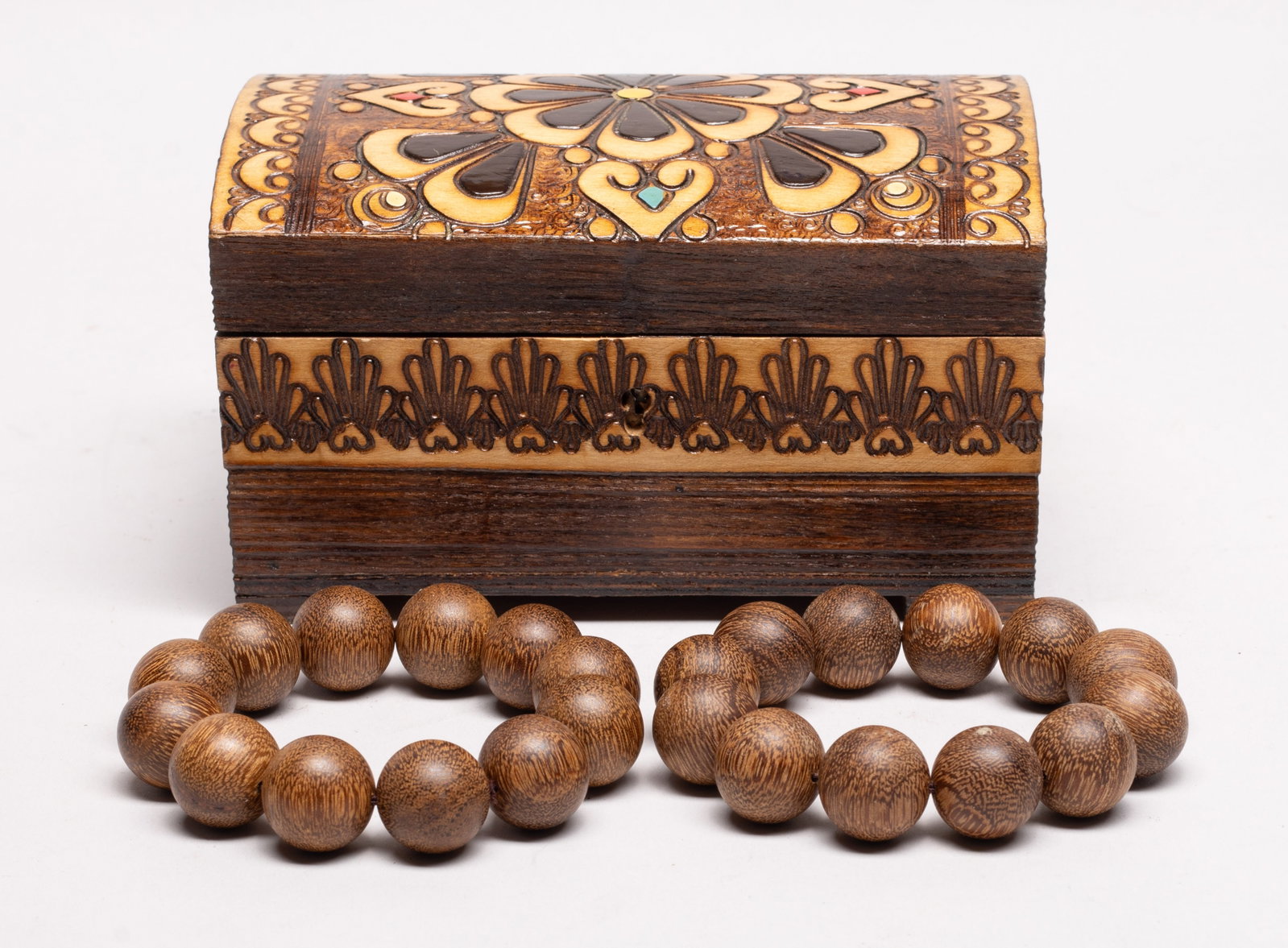 Estate Two South Asian Agarwood Prayer Beads (1 of 7)