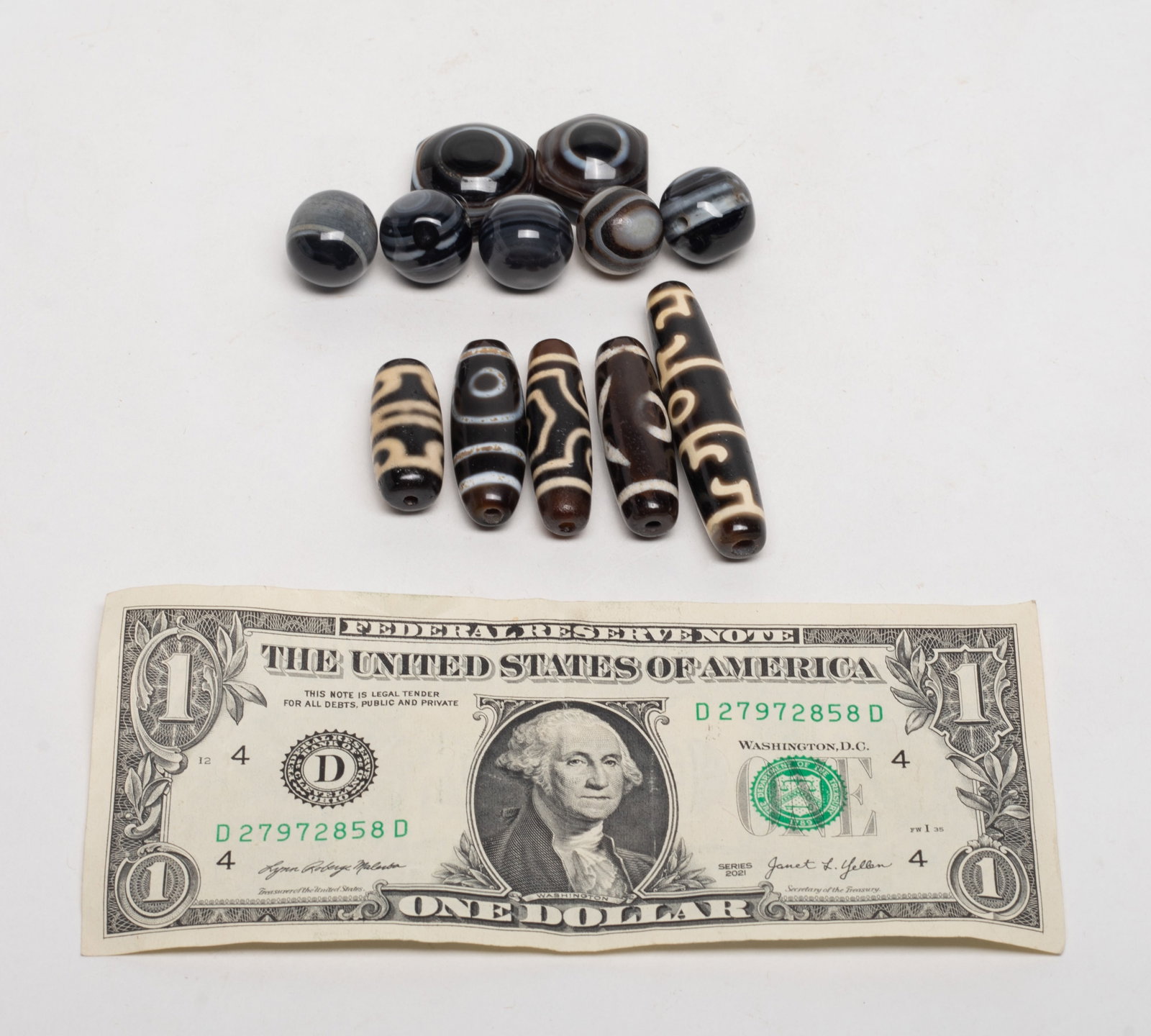 Set Chinese Export Agate Beads - 2