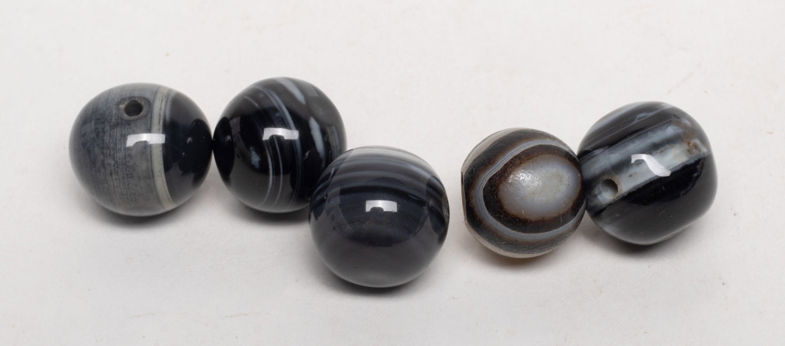 Set Chinese Export Agate Beads - 5