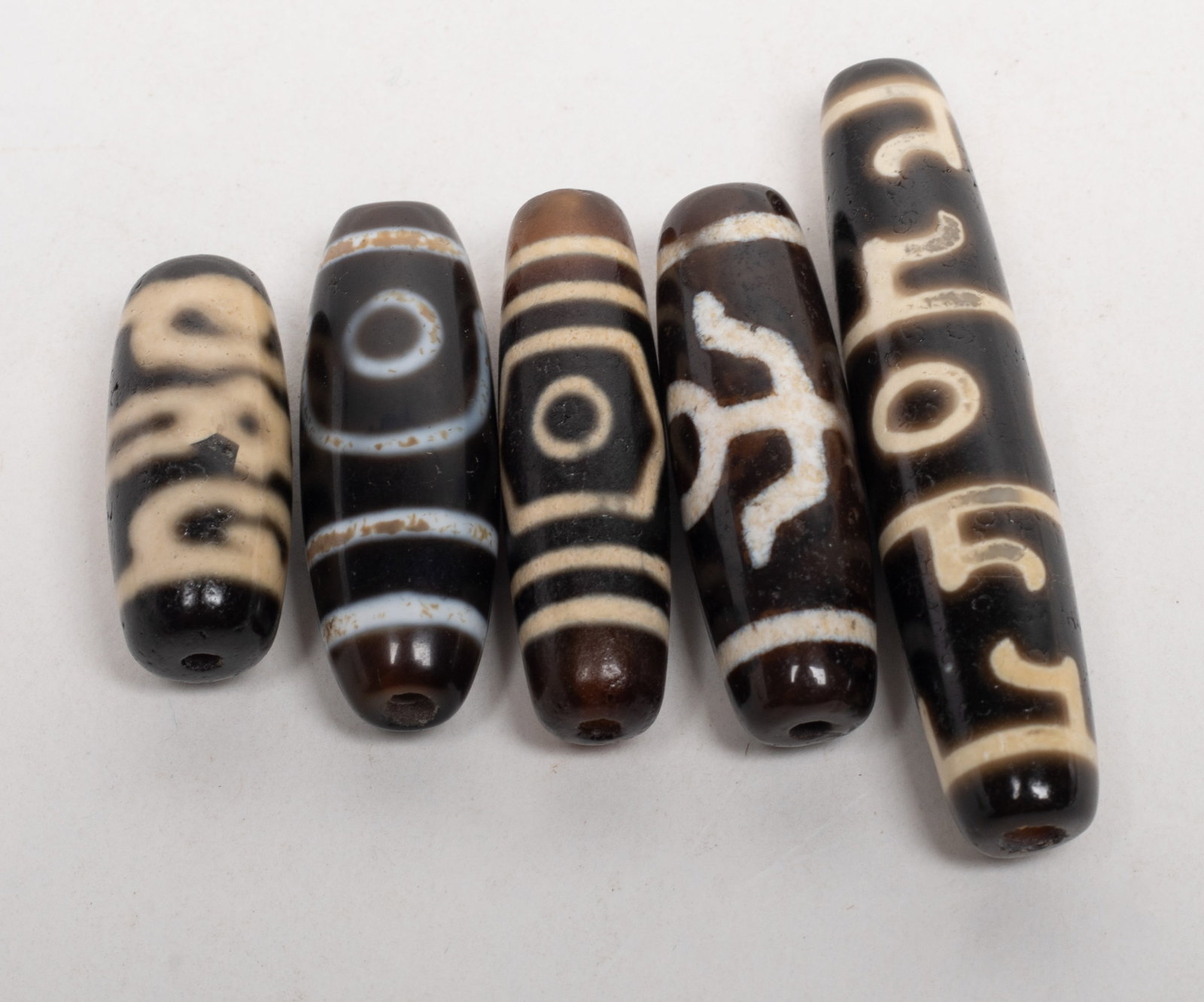 Set Chinese Export Agate Beads - 7